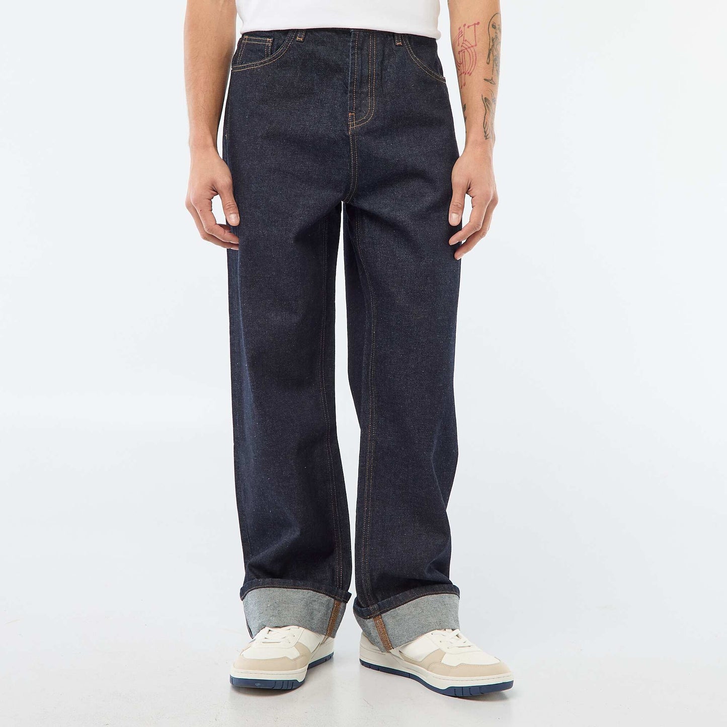 Jean regular base à revers - L32 RINCE