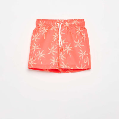 Bermuda de bain imprimé 'mer' all-over ORANGE