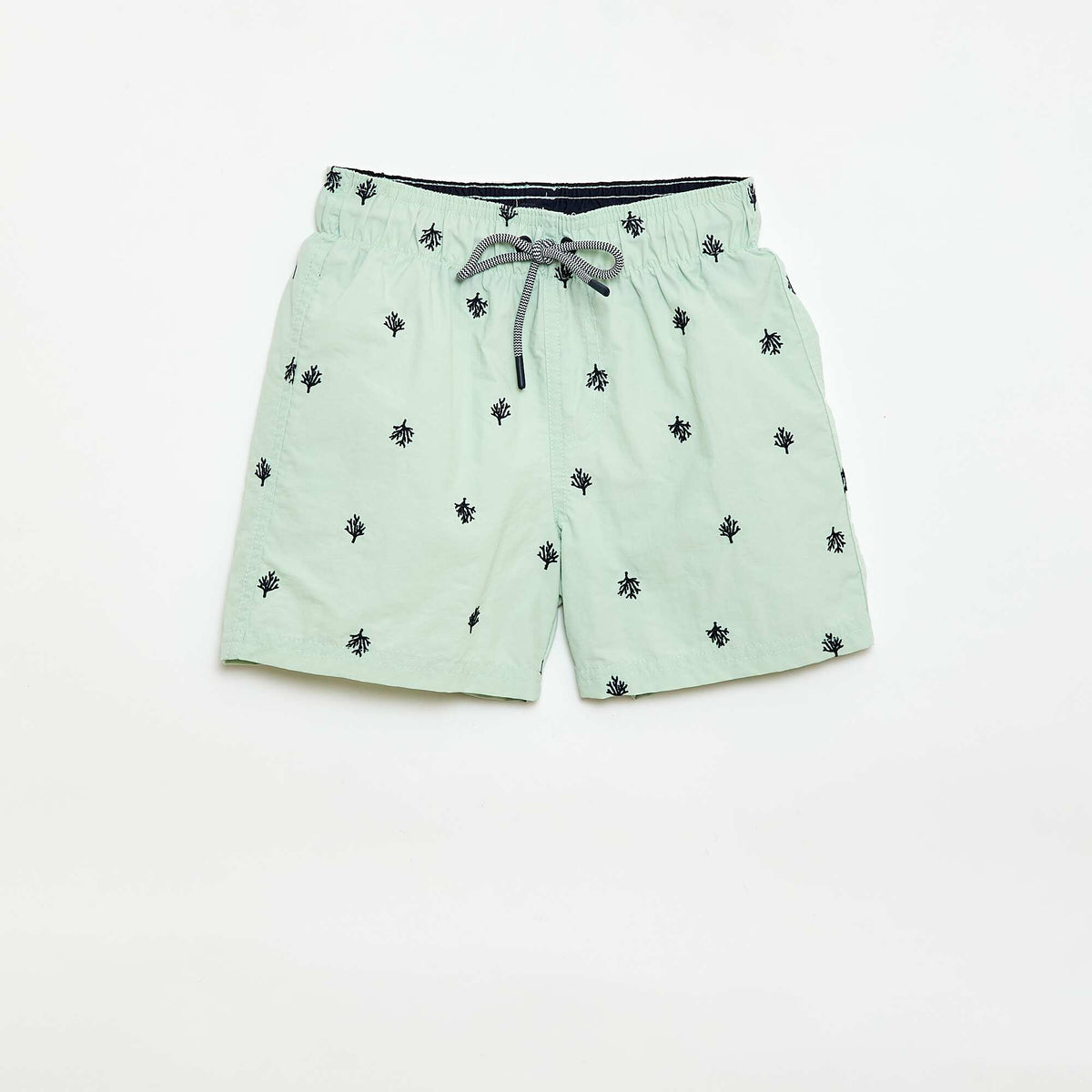 Short de bain brodé BLEU