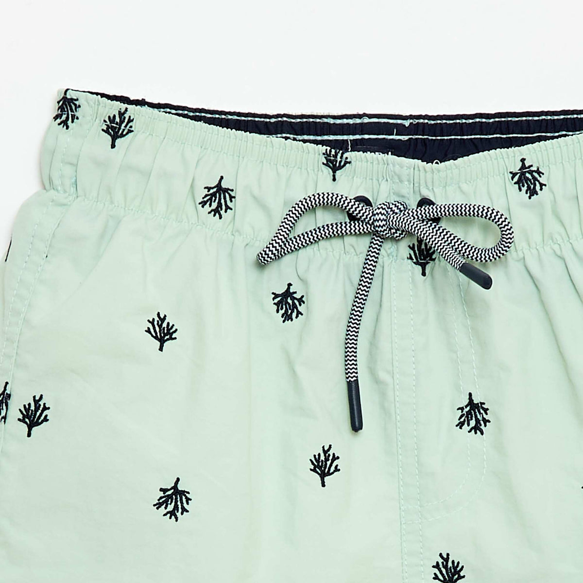 Short de bain brodé BLEU