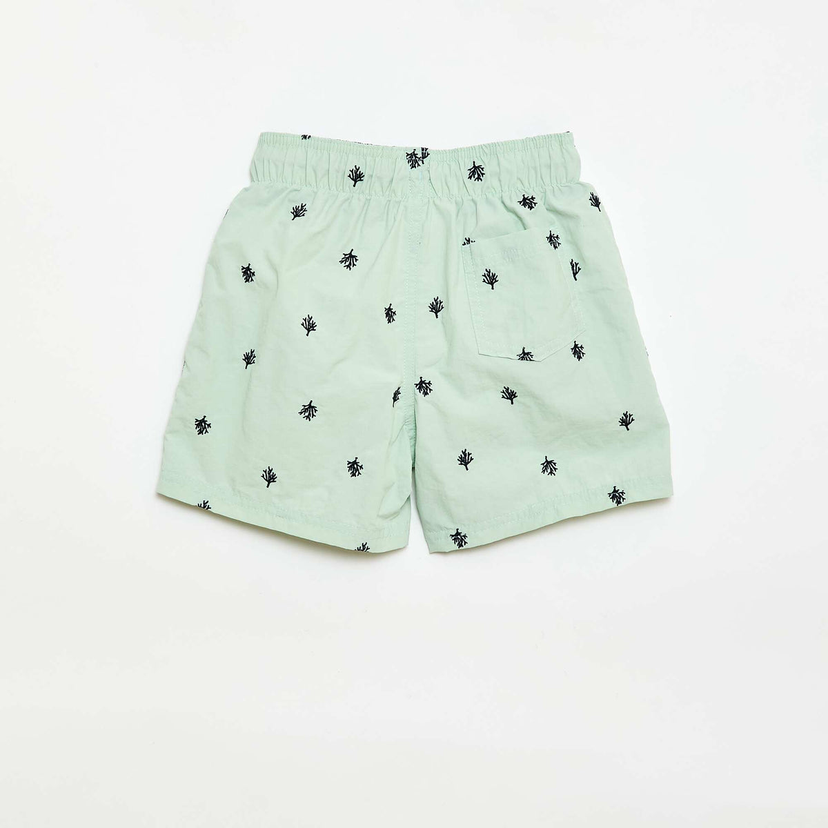 Short de bain brodé BLEU