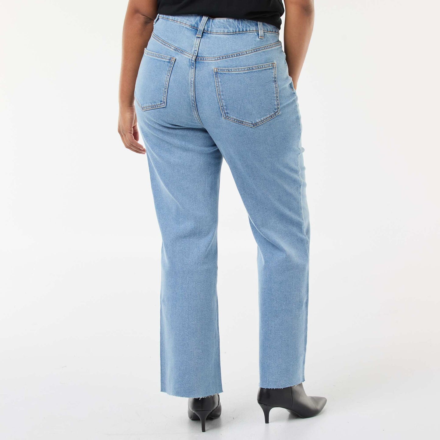 Jean bootcut avec bords à cru DOUBLE STONE