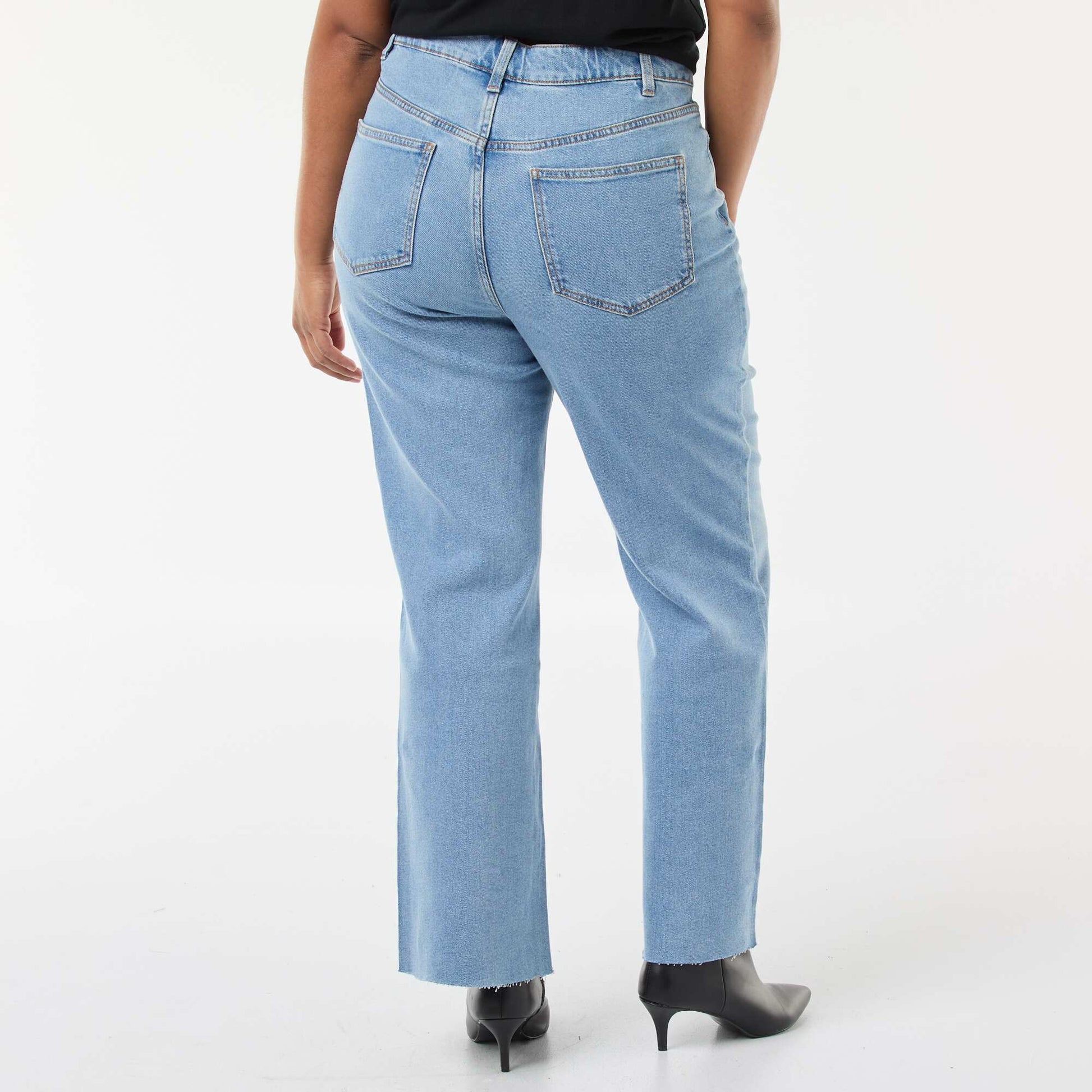 Jean bootcut avec bords à cru DOUBLE STONE
