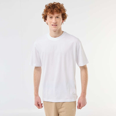 Short uni en french terry coton avec poches zippées BEIGE