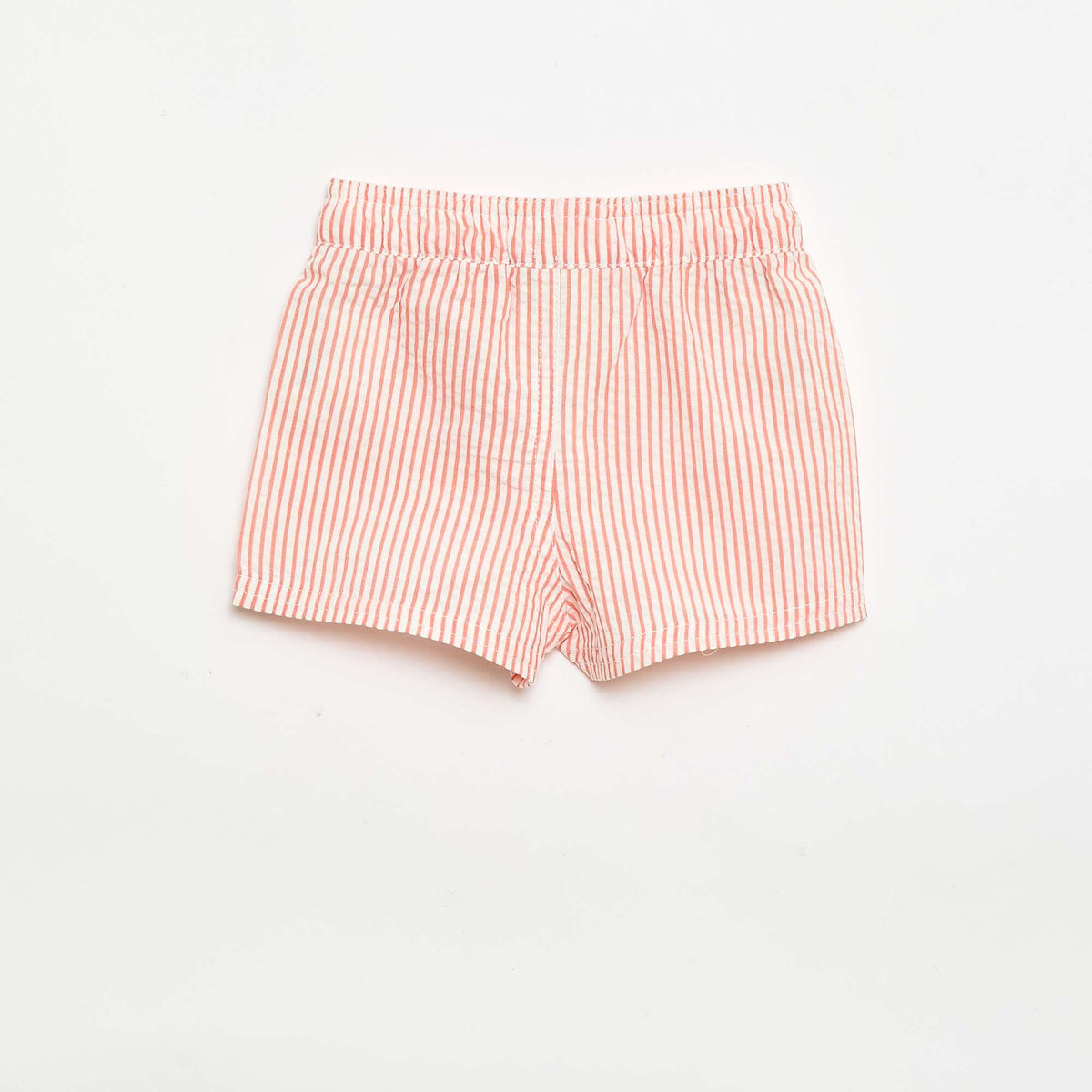 Short de bain à motif ROUGE