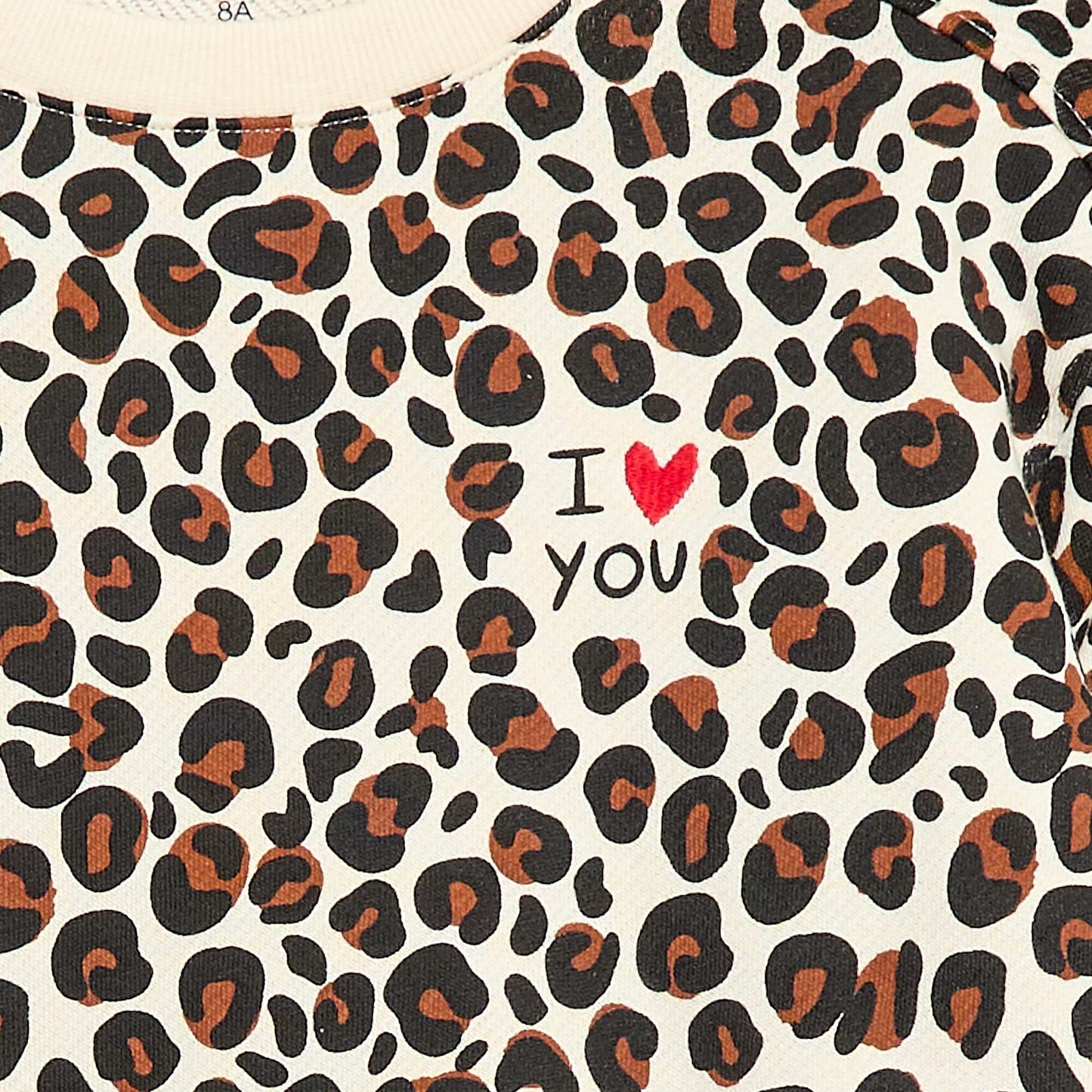 Sweat à col rond  'Agathe Sorlet x Kiabi' - Saint-Valentin LéOPARD