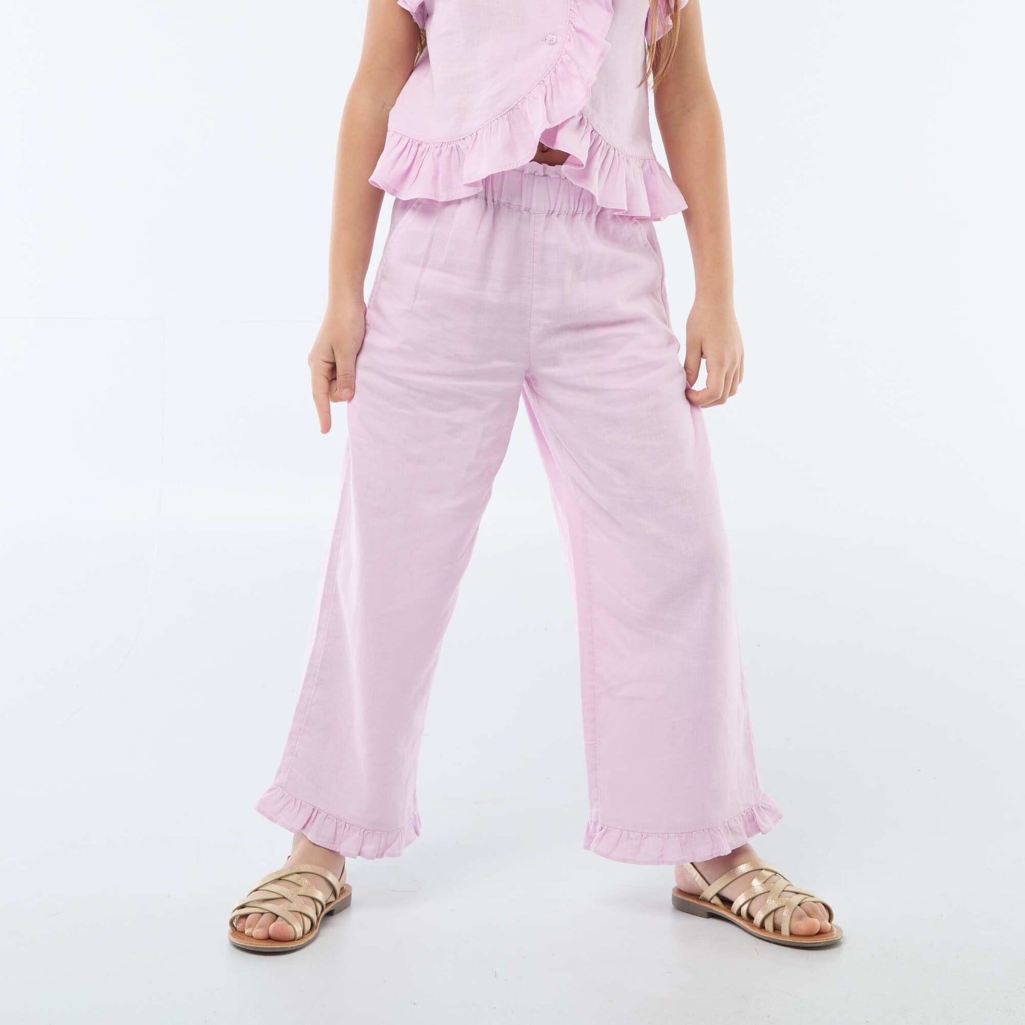 Pantalon en lin mélangé VIOLET