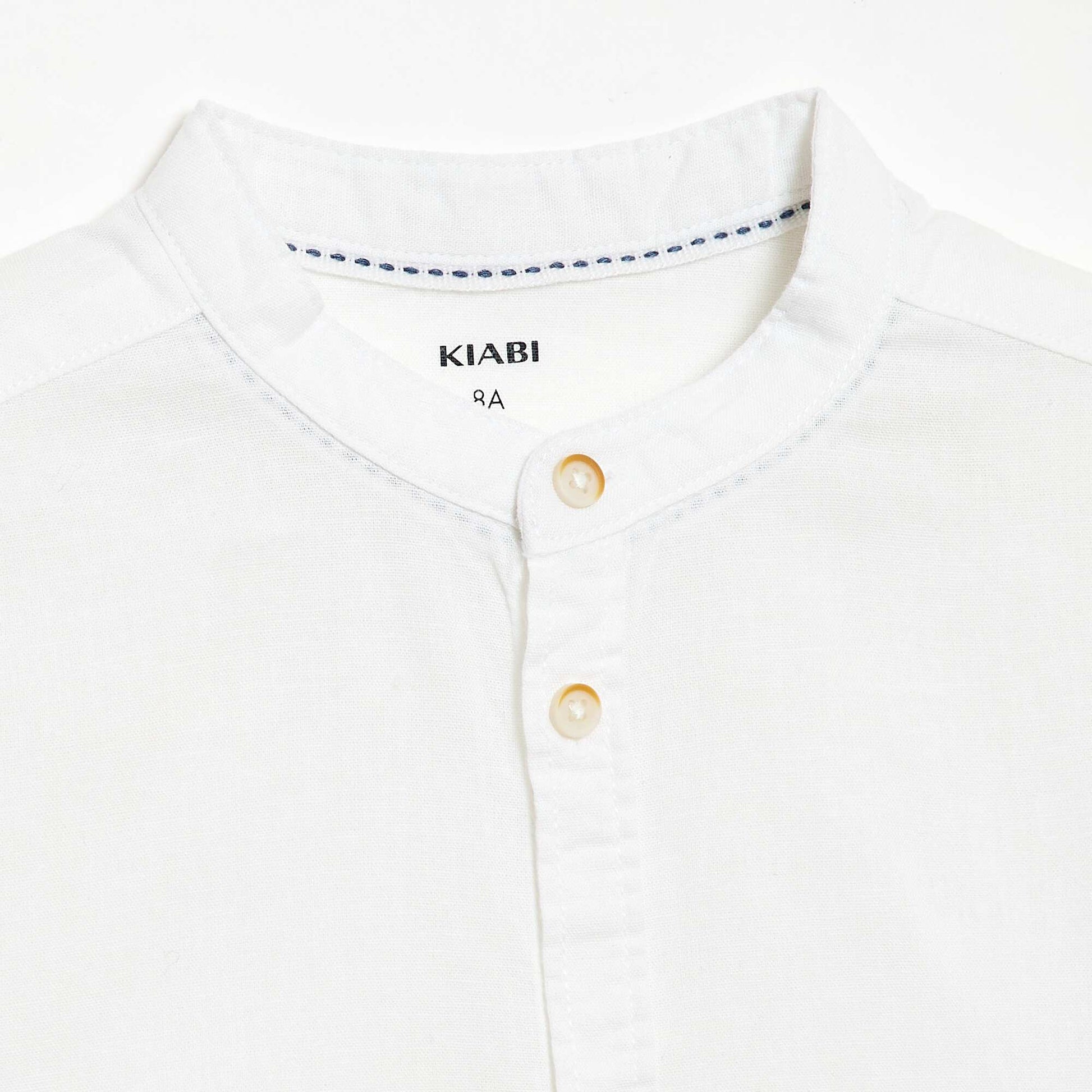 Chemisette en coton BLANC