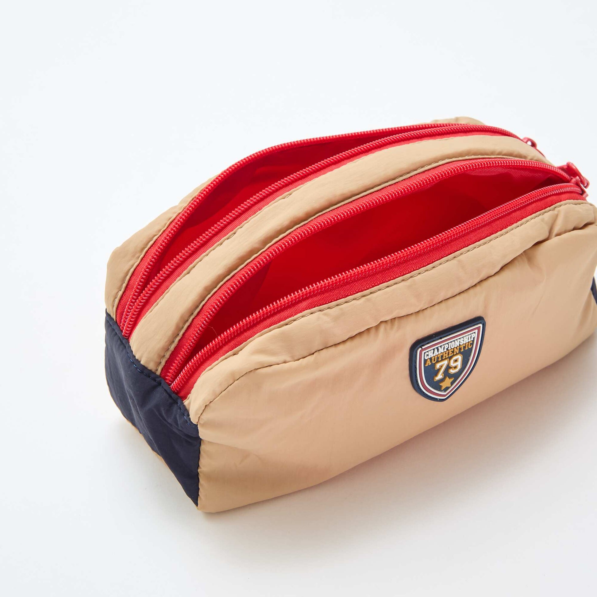 Trousse double compartiments BLEU