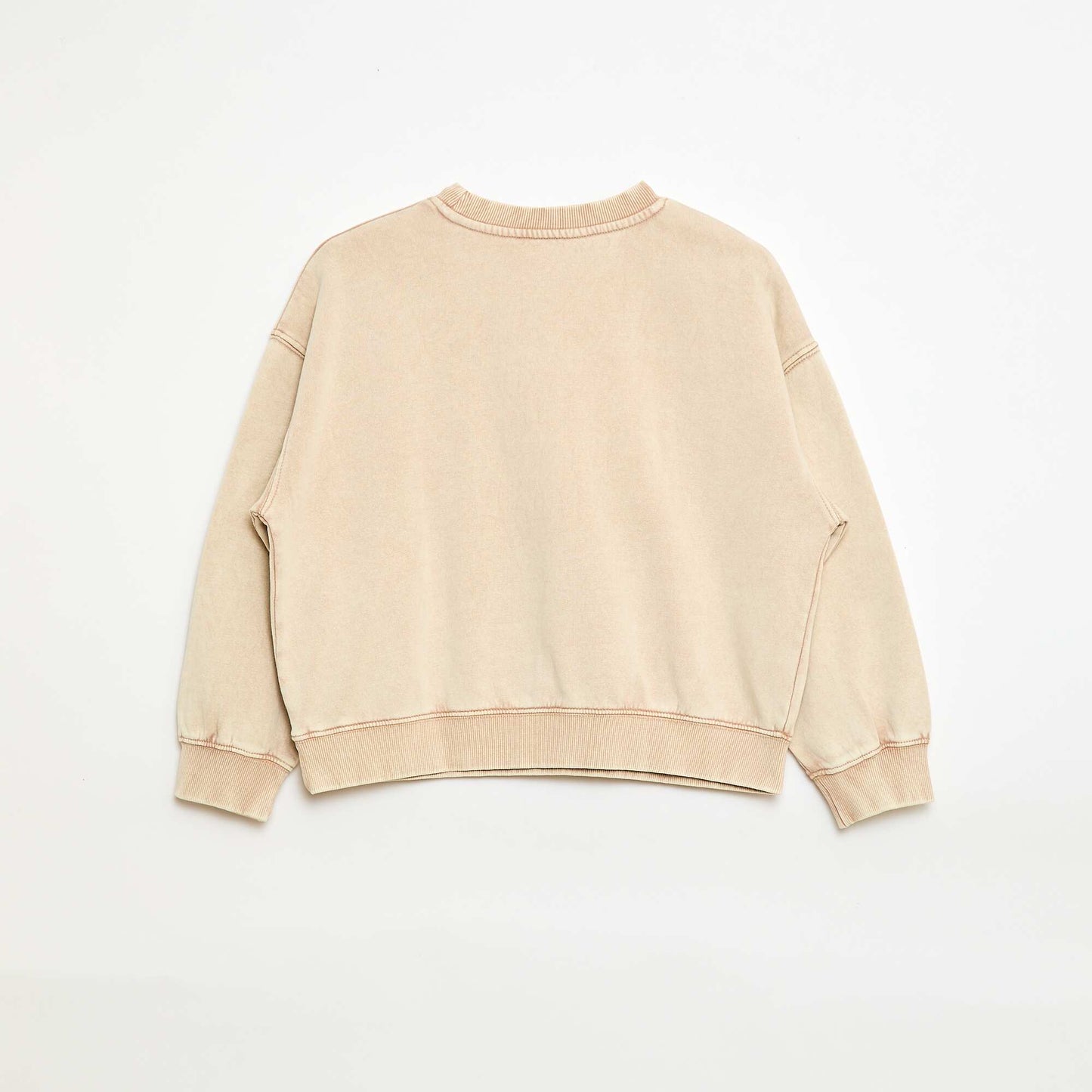Sweat à col rond imprimé BEIGE