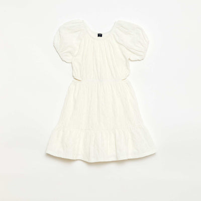 Robe en broderie anglaise BLANC