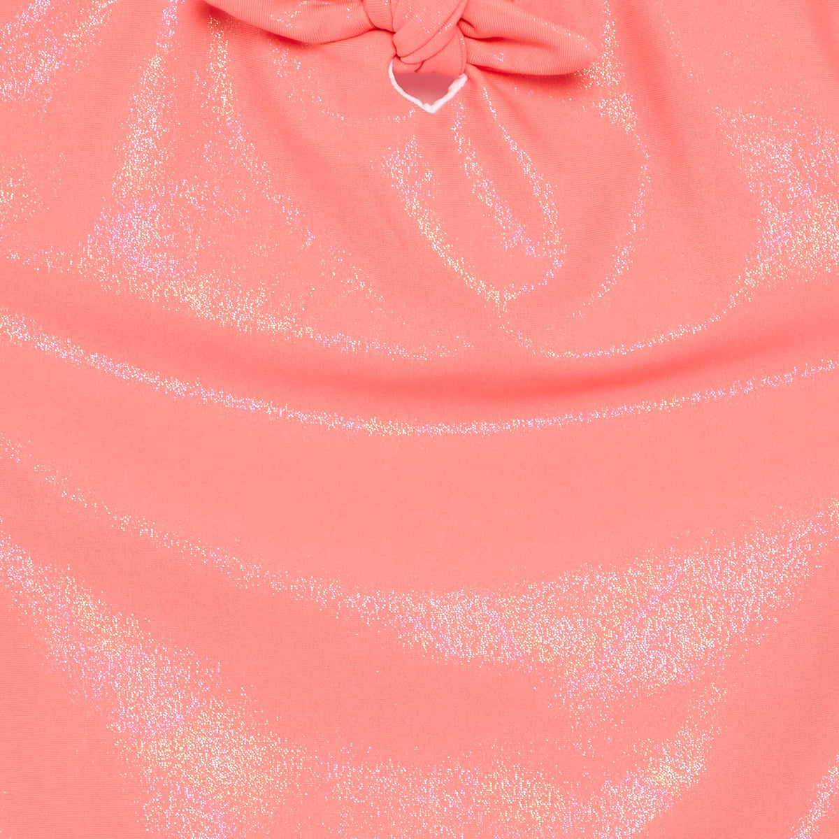 Maillot de bain 1 pièce avec matière brillante ORANGE