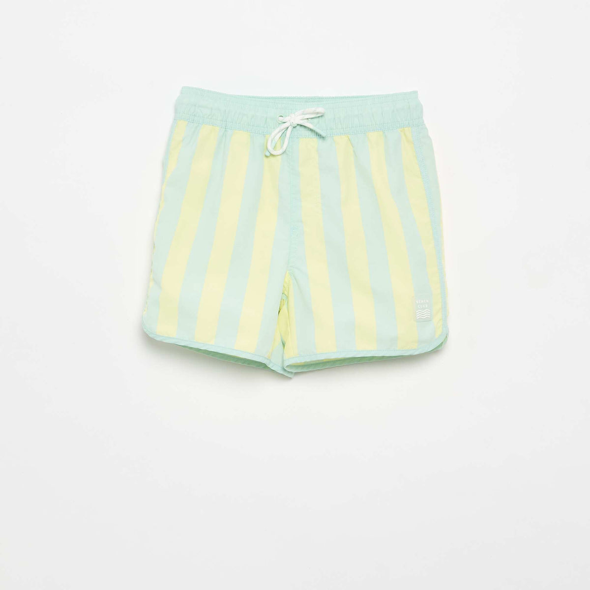 Bermuda de bain rayé JAUNE
