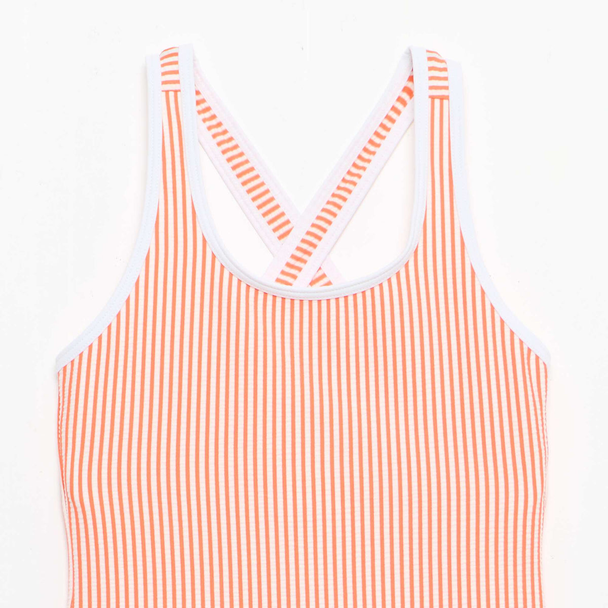 Maillot de bain rayé ROUGE