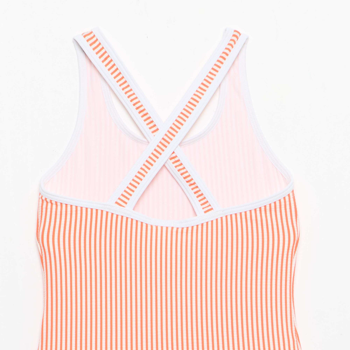 Maillot de bain rayé ROUGE