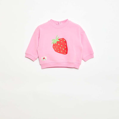 Sweat imprimé fantaisie ROSE