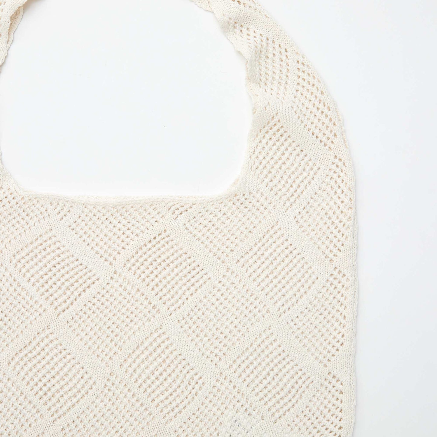 Sac bandoulière en crochet BEIGE