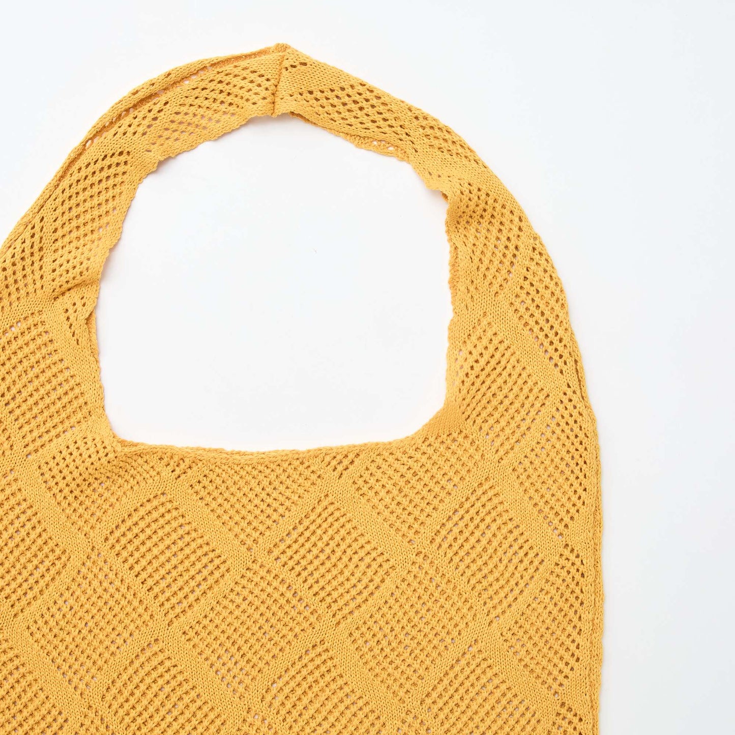 Sac bandoulière en crochet JAUNE