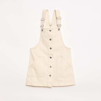 Salopette short avec fleurs brodées BEIGE