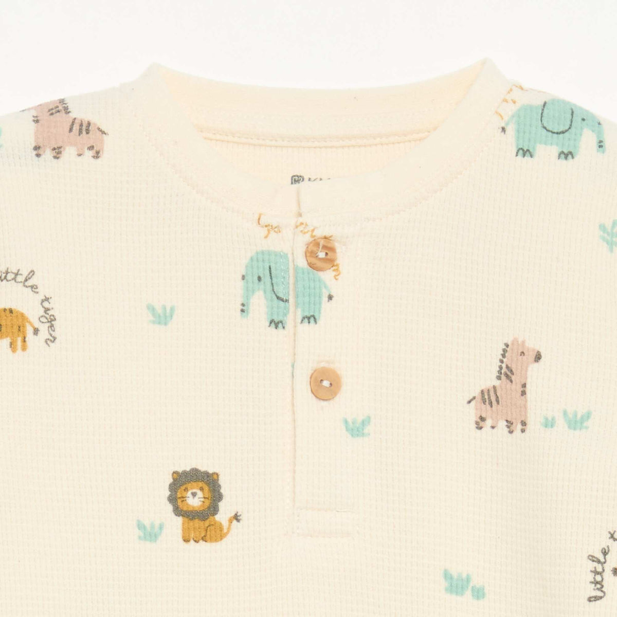 Pyjama 2 pièces - T-shirt à manches longues + pantalon BEIGE