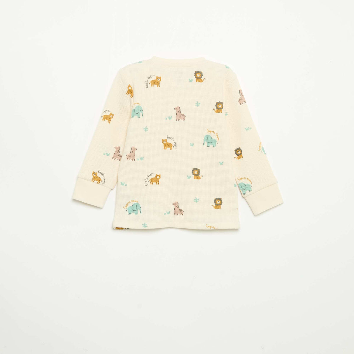 Pyjama 2 pièces - T-shirt à manches longues + pantalon BEIGE