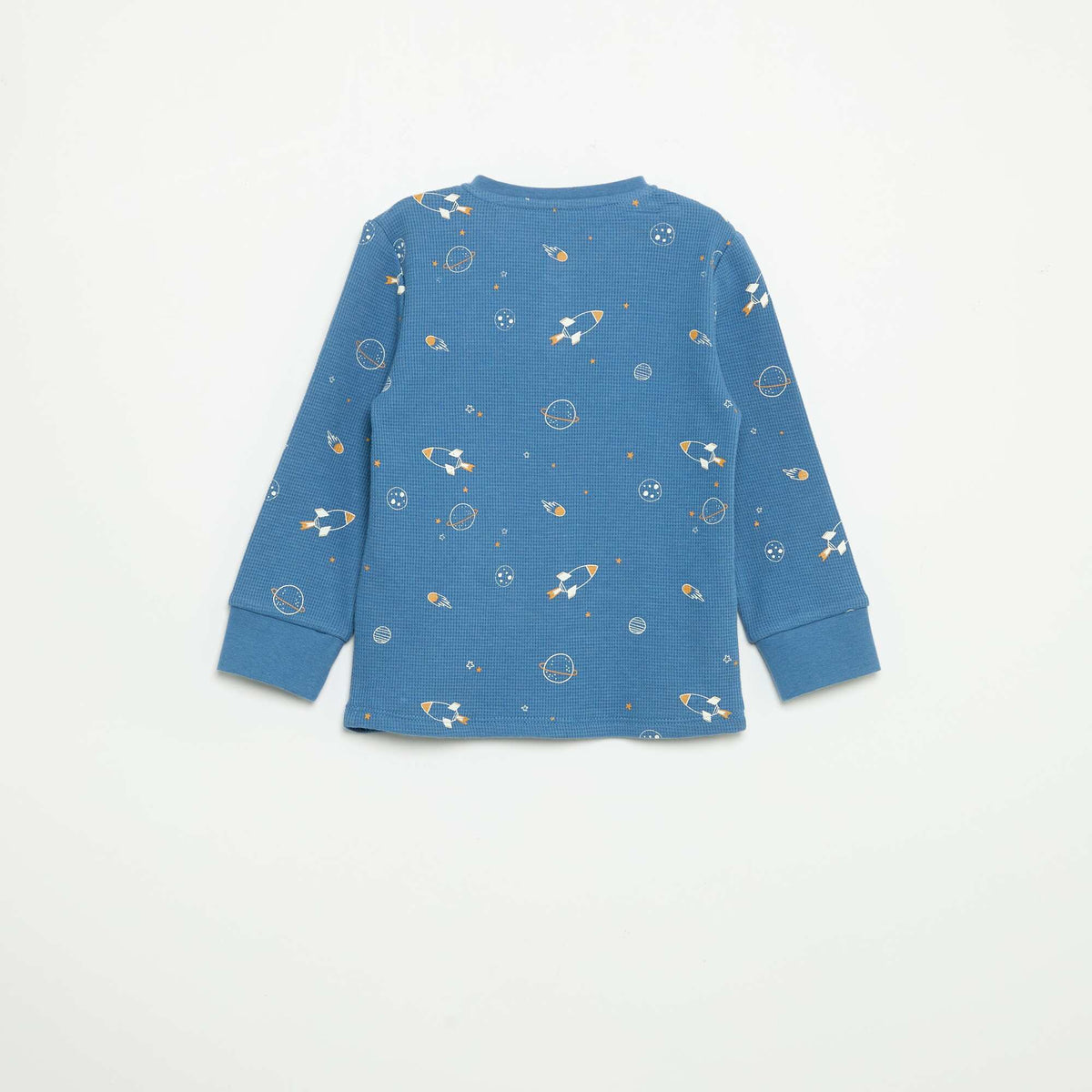 Pyjama 2 pièces - T-shirt à manches longues + pantalon BLEU