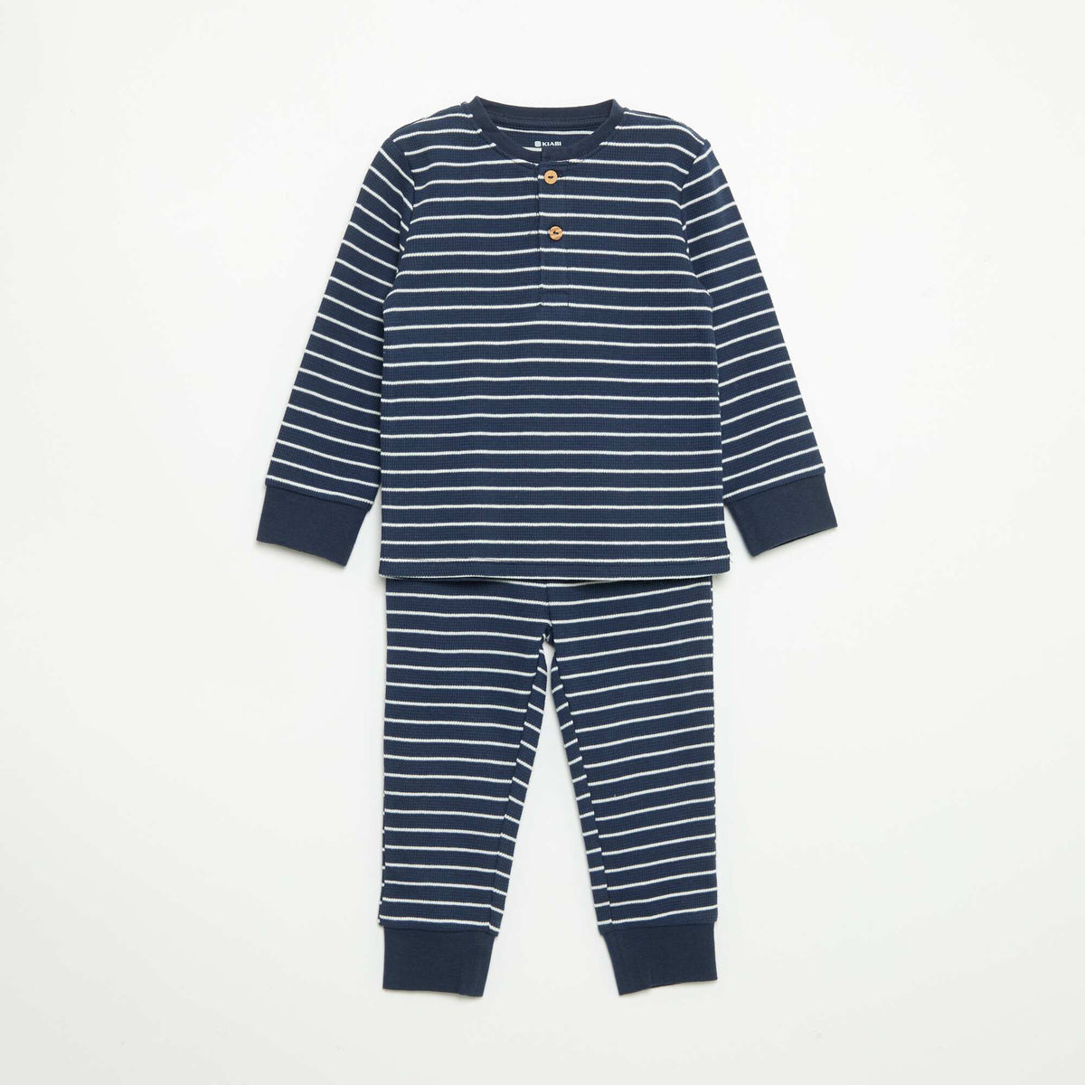 Pyjama 2 pièces - T-shirt à manches longues + pantalon BLEU