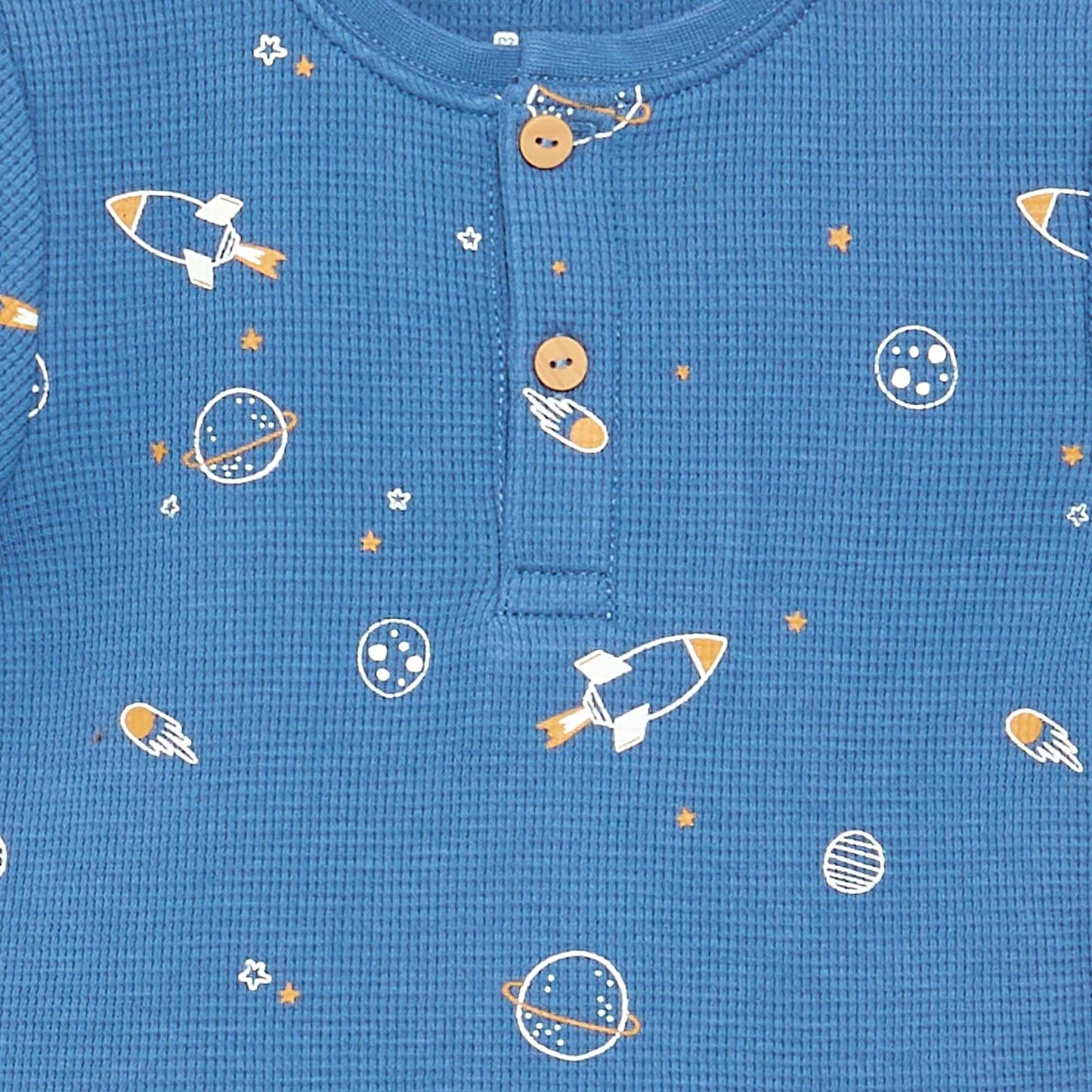 Pyjama short 2 pièces en jersey de coton BLEU