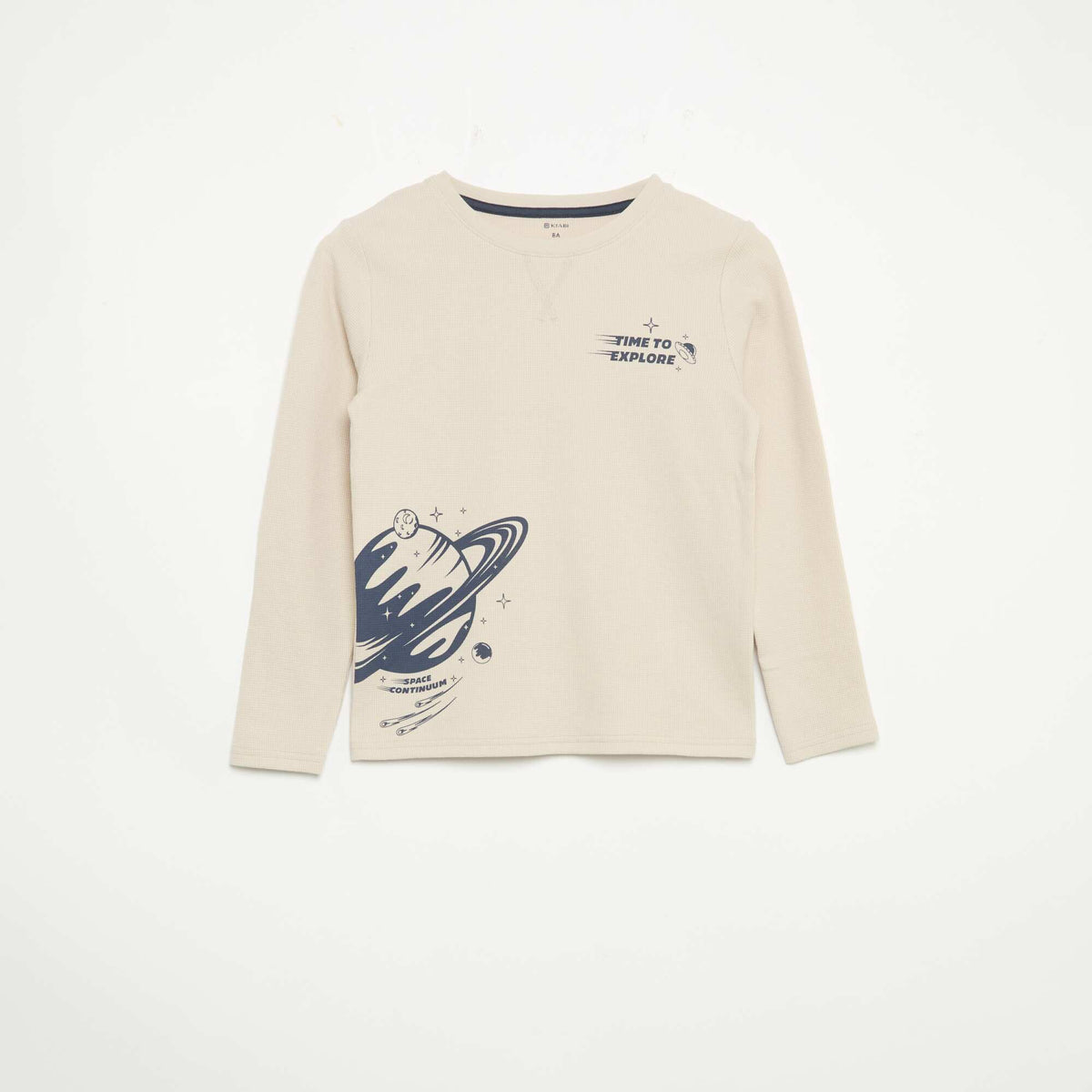 Pyjama 2 pièces - T-shirt à manches longues + pantalon GRIS
