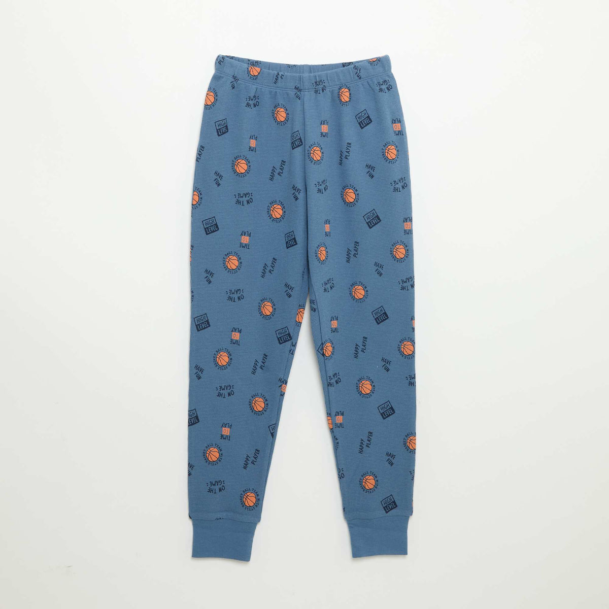 Pyjama 2 pièces - T-shirt à manches longues + pantalon BLEU
