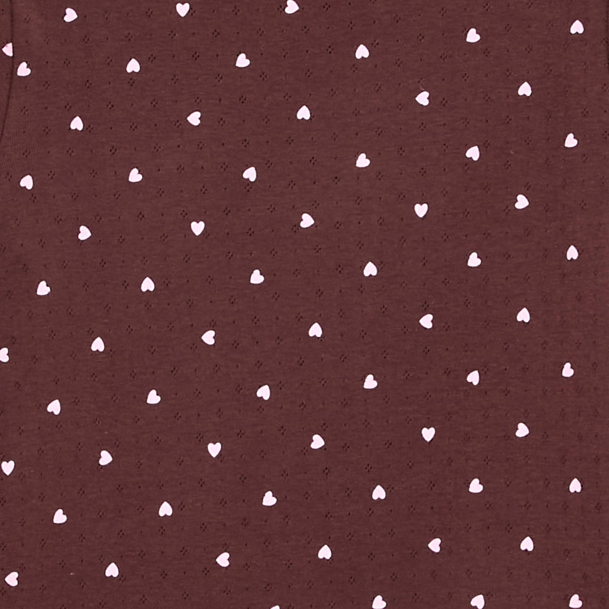 Ensemble pyjama long en maille pointelle - 2 pièces MARRON