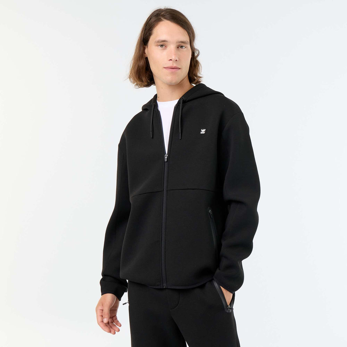 Sweat type néoprène à capuche NOIR