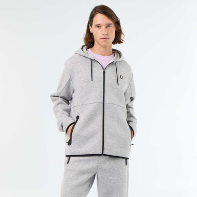 Sweat type néoprène à capuche GRIS