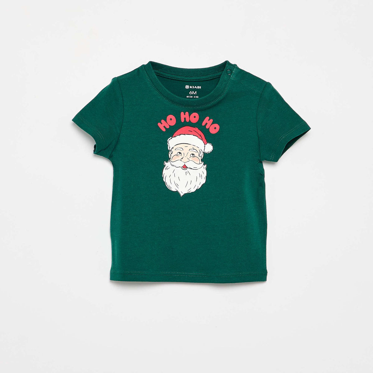 T-shirt à manches courtes avec imprimé 'Noël' VERT