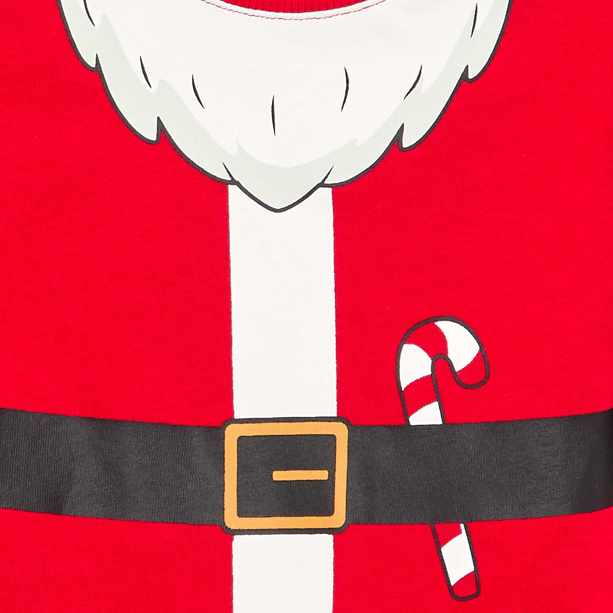 T-shirt à manches courtes avec imprimé 'Noël' ROUGE