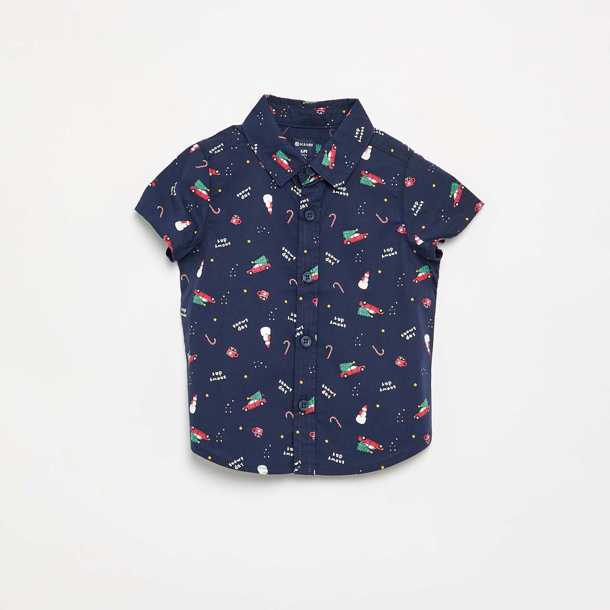 Chemise à motif BLEU