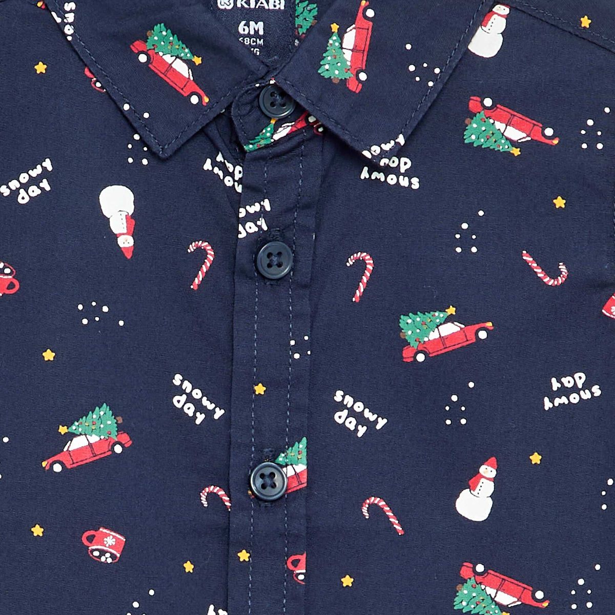 Chemise à motif BLEU