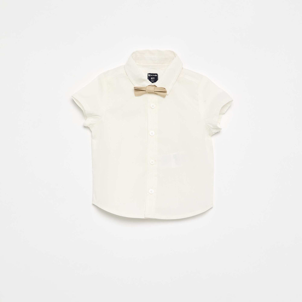 Ensemble de cérémonie 4 pièces - Chemise + gilet + noeud papillon + short BEIGE