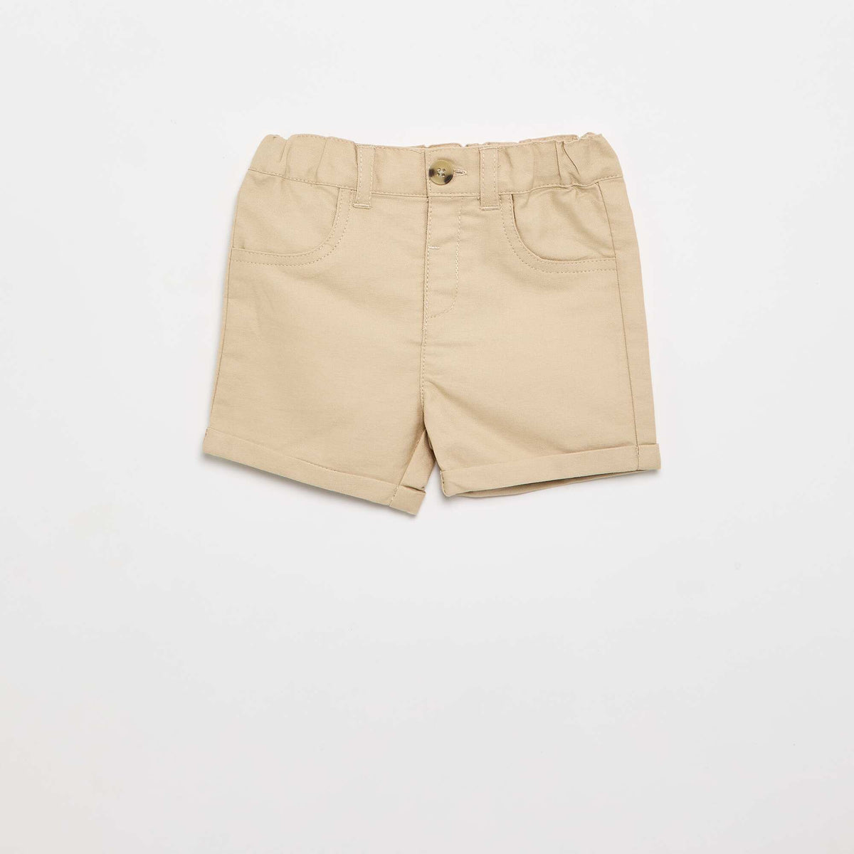 Ensemble de cérémonie 4 pièces - Chemise + gilet + noeud papillon + short BEIGE