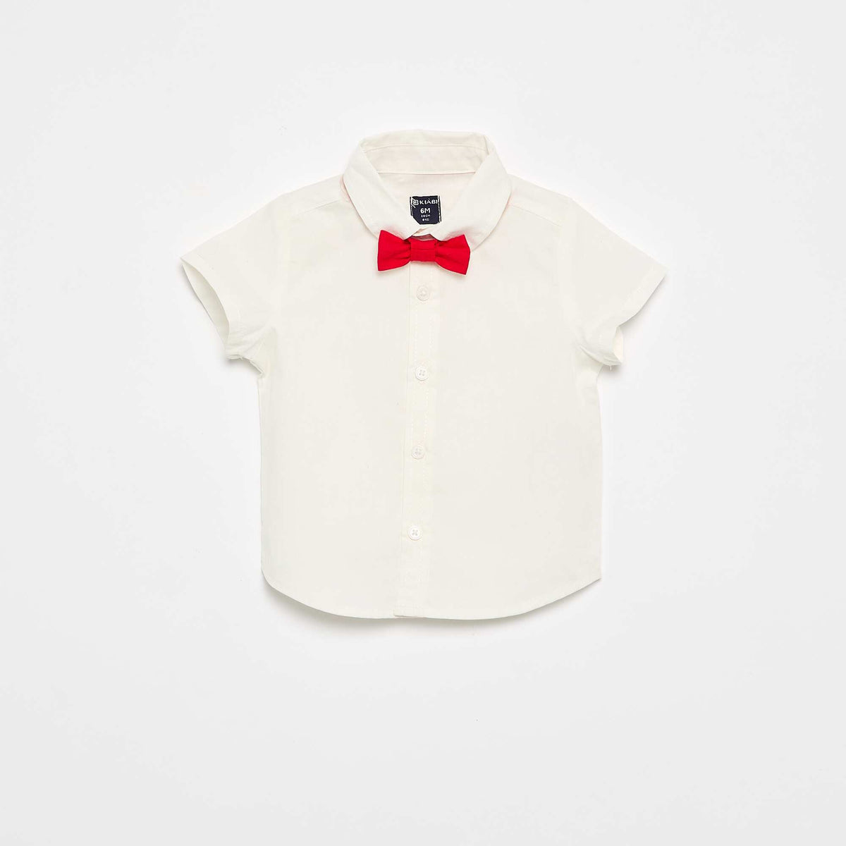 Ensemble de cérémonie 4 pièces - Chemise + gilet + noeud papillon + short ROUGE