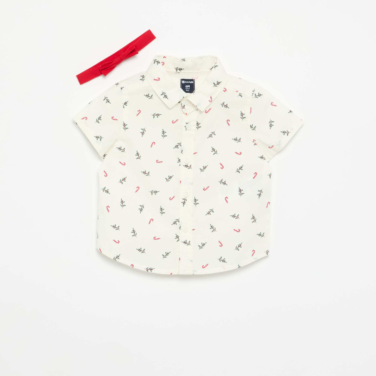 Ensemble 2 pièces - chemise + nœud papillon BLANC