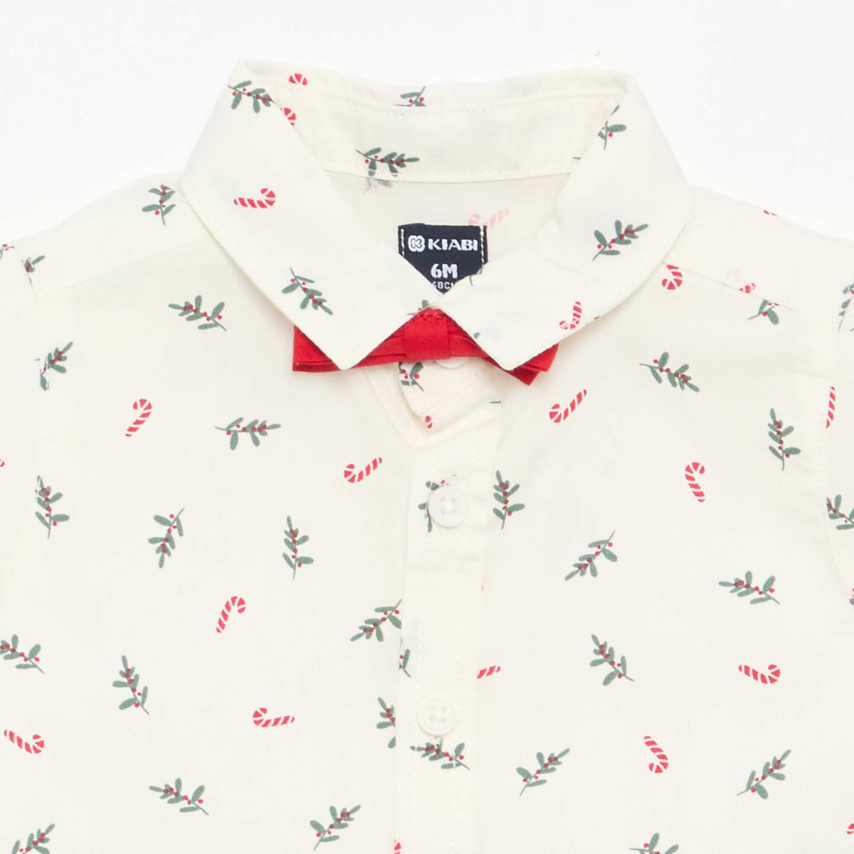 Ensemble 2 pièces - chemise + nœud papillon BLANC