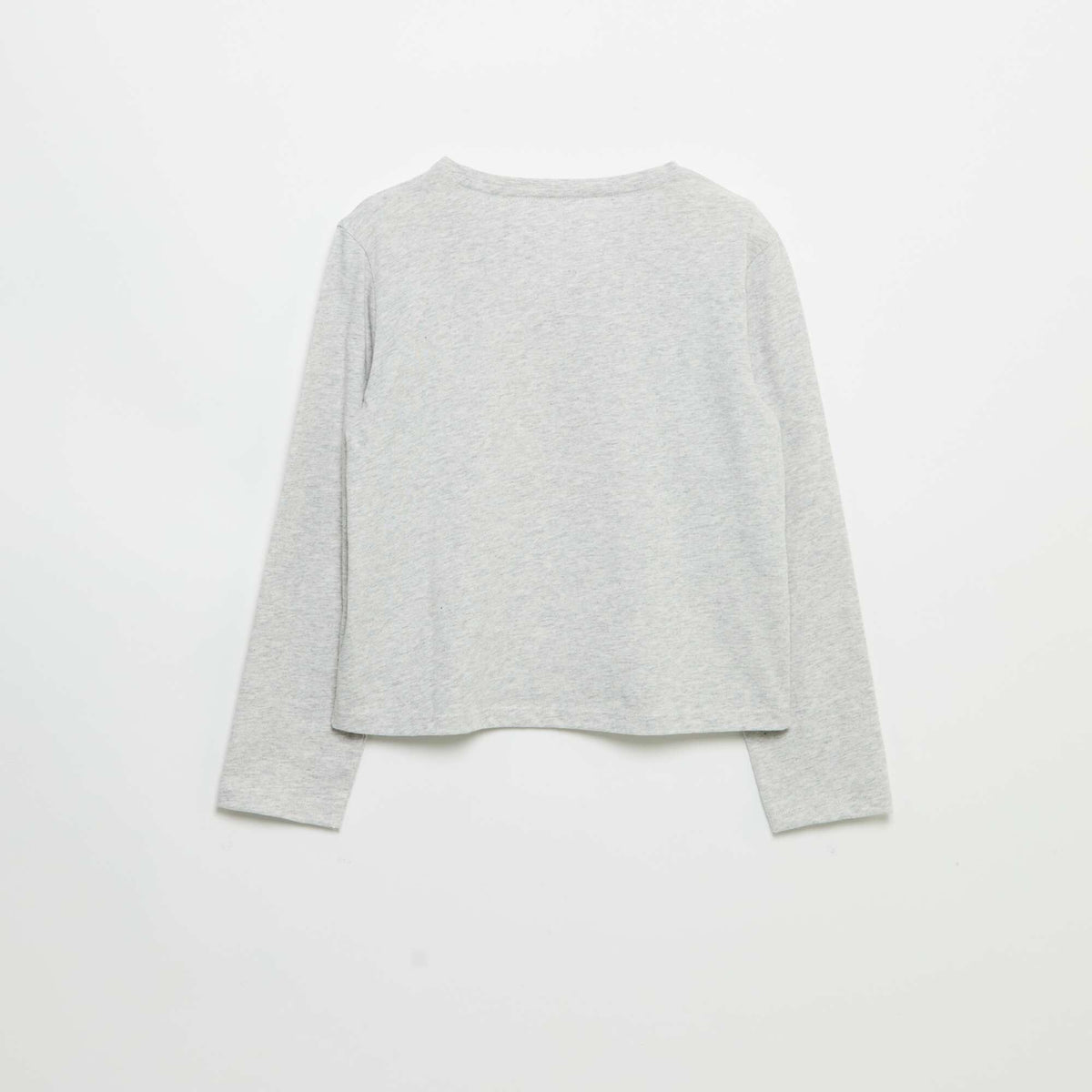 T-shirt à manches longues avec imprimé GRIS