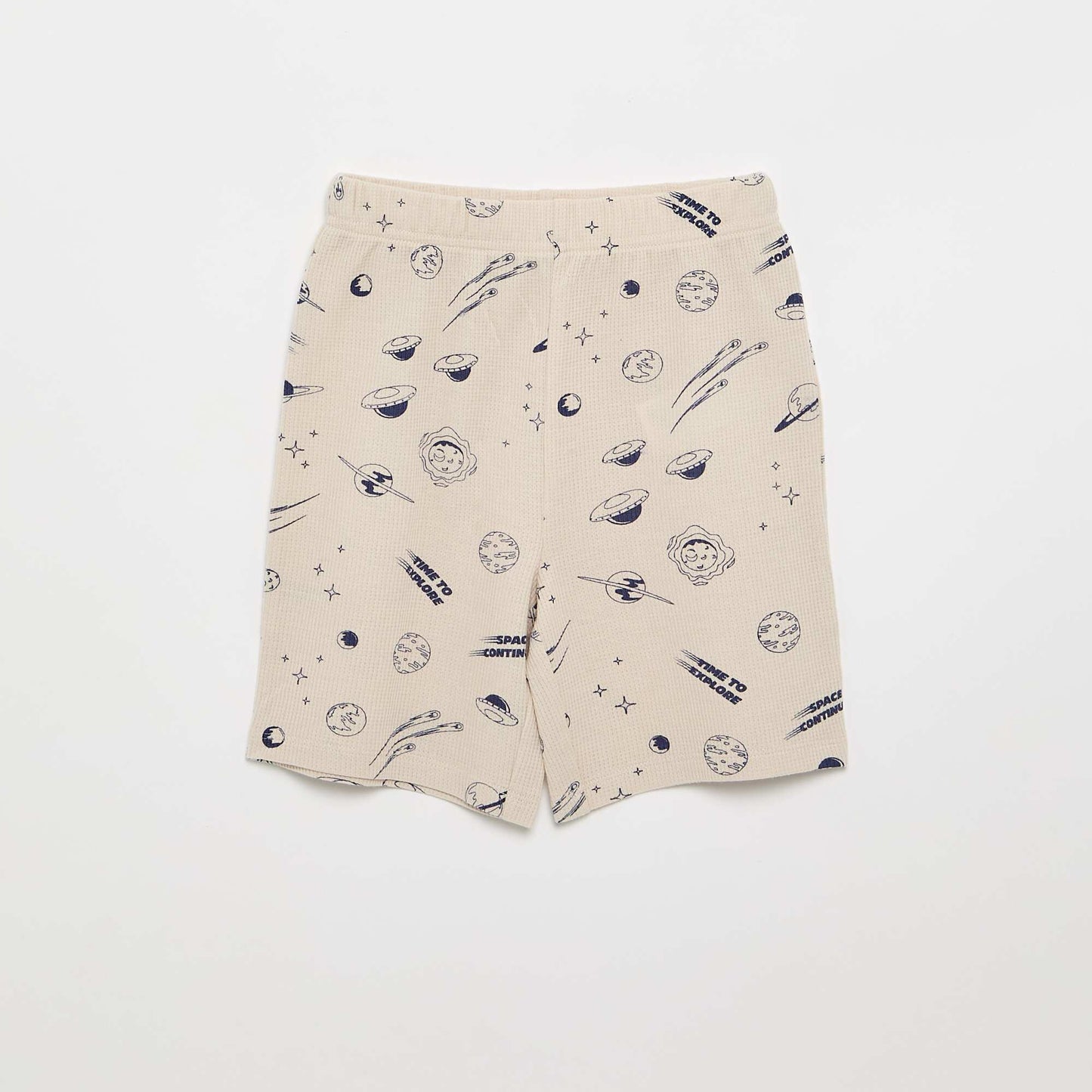 Pyjama short 2 pièces en coton GRIS