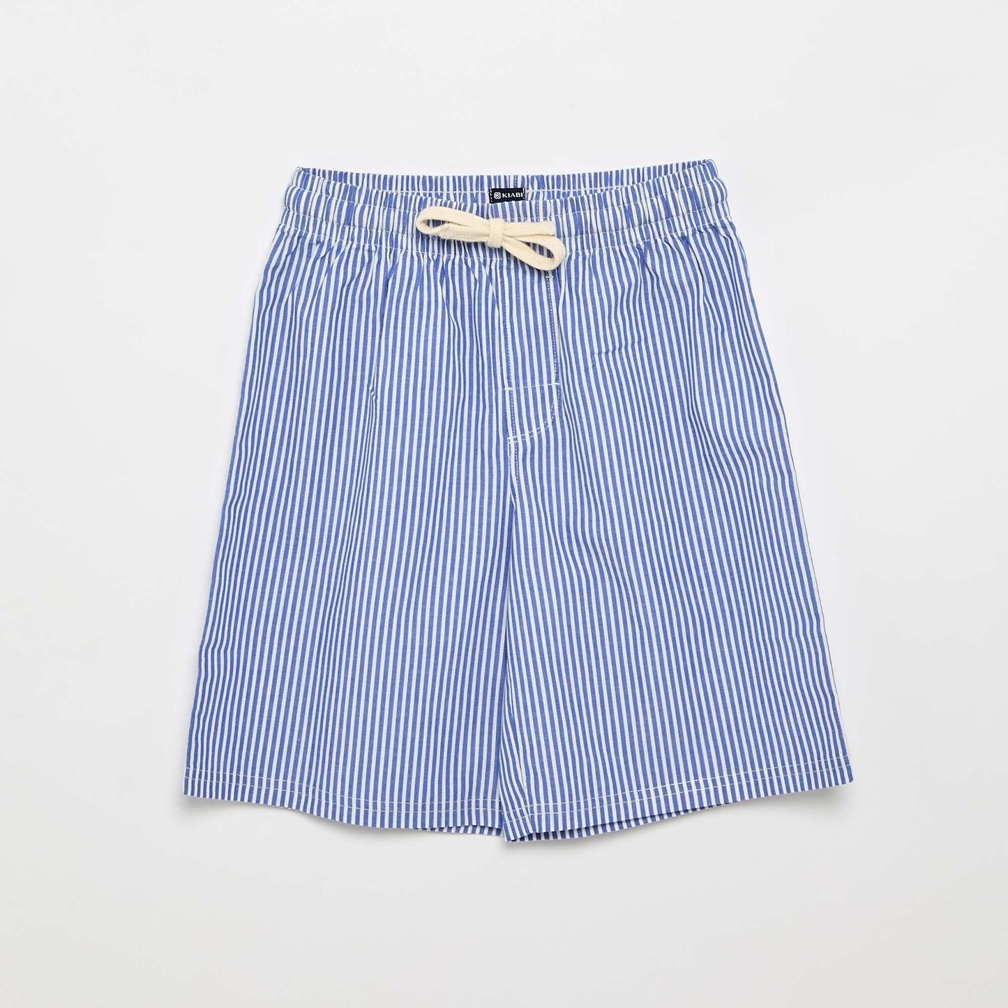 Pyjama short 2 pièces en coton BLEU