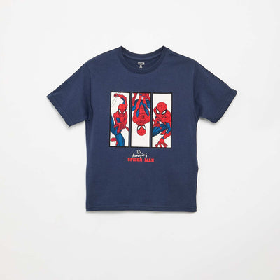 T-shirt 'Spider-Man' 'Marvel' manches courtes BLEU