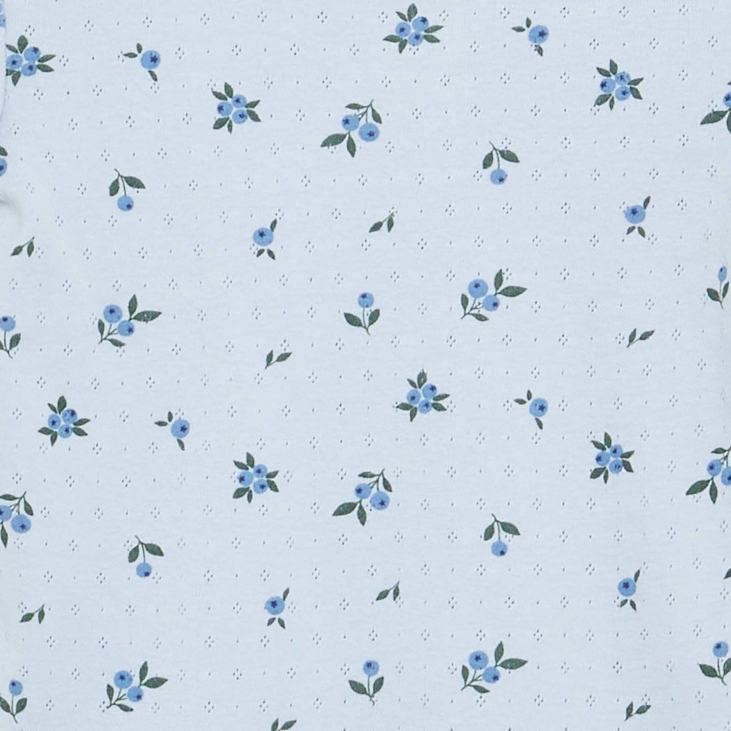 Ensemble pyjama t-shirt + short en maille pointelle - 2 pièces BLEU