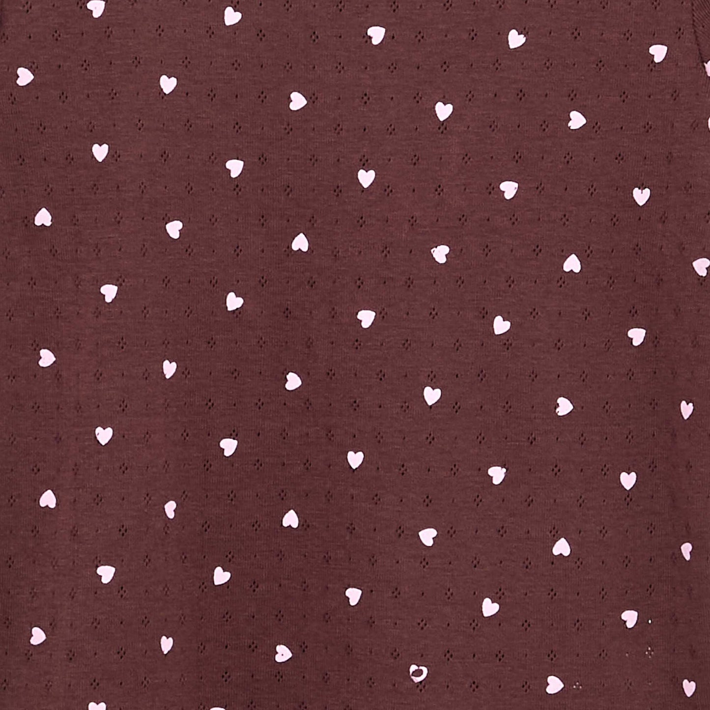 Ensemble pyjama t-shirt + short en maille pointelle - 2 pièces MARRON