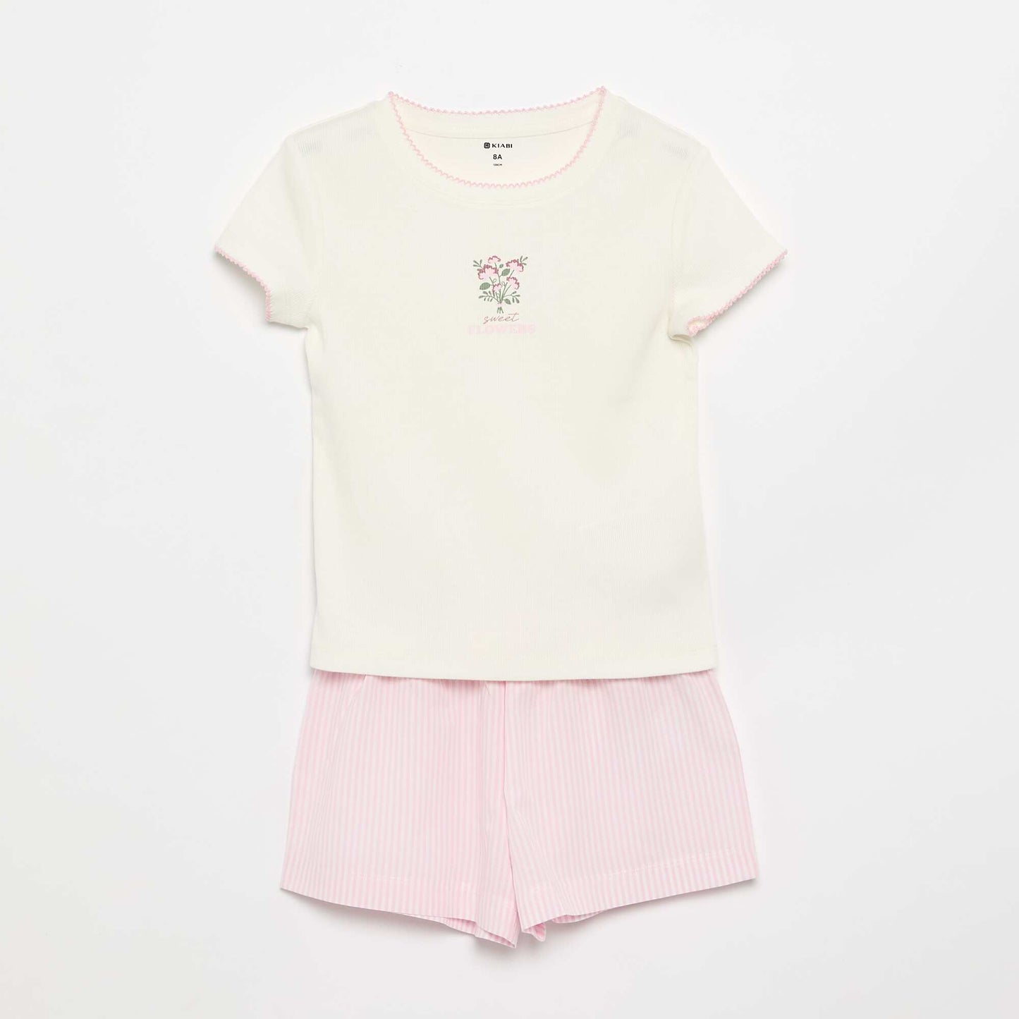 Pyjama 2 pièces en coton ROSE