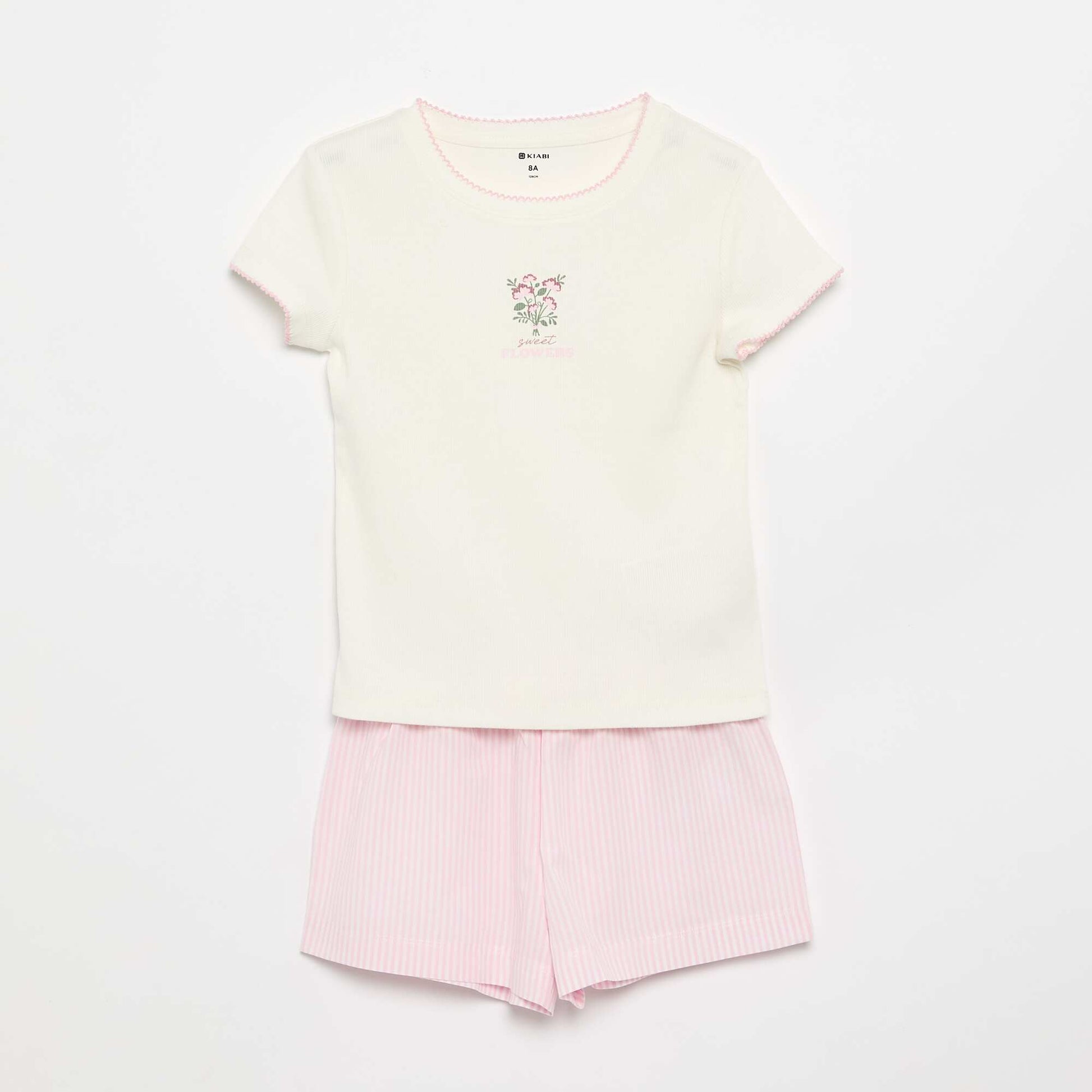 Pyjama 2 pièces en coton ROSE